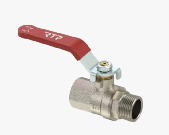 25823 Փական գնդիկավոր լատունե PN25 1/2'' ներքին և արտաքին պարուրակներ  - ի նկար