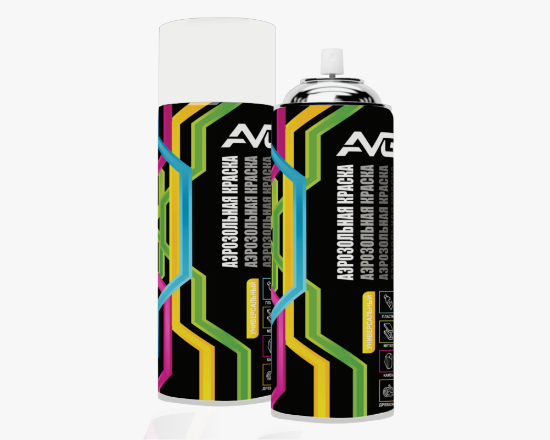 AVG փչովի ներկ RAL 9003 Փայլուն սպիտակ 380 գր (12) - ի նկար